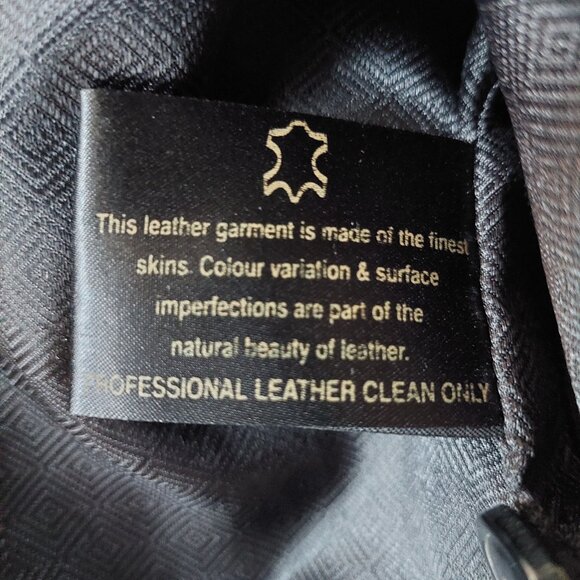 Vintage Leather Vest  Black  Acton The Olde Hide House, Men's 44 - Picture 7 of 8